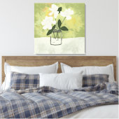 Gardenia Blume Bloom Custom Background Leinwanddruck (Insitu (Schlafzimmer))