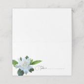 Gardenia Blume Hochzeit Escort oder Platzkarten (Außenseite Aufgefaltet)