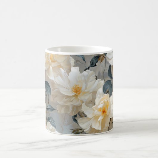 Gardenia Blume Muster Kaffeetasse (Mittel)