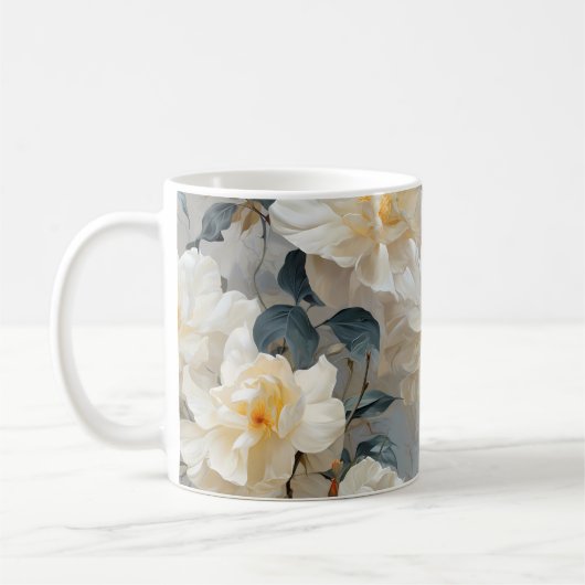 Gardenia Blume Muster Kaffeetasse (Links)