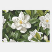 Gardenia Blume Wrapping Paper Geschenkpapier Set (Vorderseite)