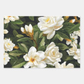 Gardenia Blume Wrapping Paper Geschenkpapier Set (Vorderseite 2)