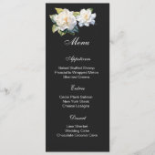 Gardenia Blumen Menükarte (Vorderseite)