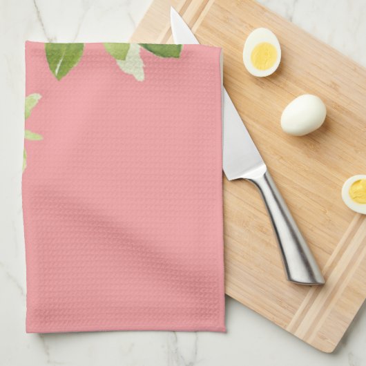 Gardenia cape jasmine florale Blume Küche Handtüch Geschirrtuch (Viertel Falte)