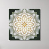 Gardenia Inner Glow Mandala Canvas Print Leinwanddruck (Vorderseite)