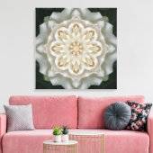 Gardenia Inner Glow Mandala Canvas Print Leinwanddruck (Insitu (Wohnzimmer))