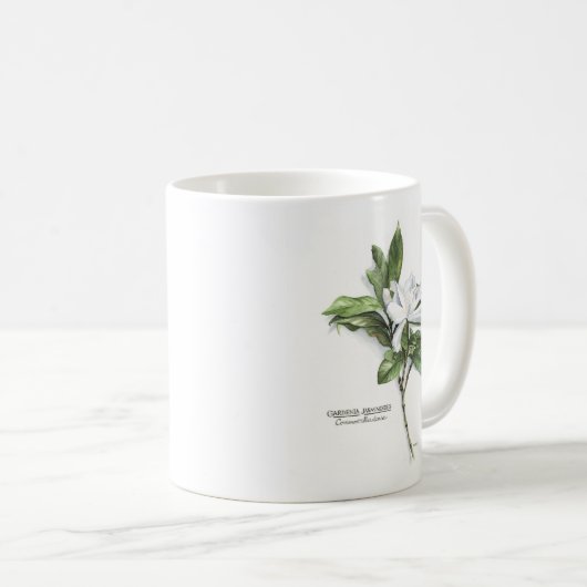 Gardenia Jasminoides (allgemeiner Gardenia) Kaffeetasse (VorderseiteRechts)