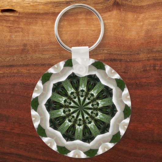 Gardenia Kaleidoscope Schlüsselanhänger (Vorderseite)