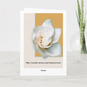 Gardenia Karte (Rückseite)