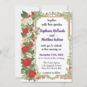 Gardenia Liebe Joy Everlasting Commitment Wedding Einladung (Vorderseite)