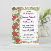 Gardenia Liebe Joy Everlasting Commitment Wedding Einladung (Stehend Vorderseite)