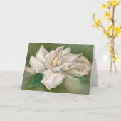 Gardenia-Pastell-Grafik Karte (Gelbe Blume)