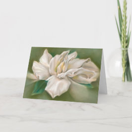 Gardenia-Pastell-Grafik Karte