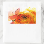 Gardenia Rechteckiger Aufkleber (Tasche)