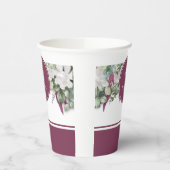 Gardenia / Snapdragon Wedding Lila Paper Cup Pappbecher (Links)