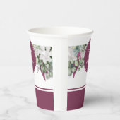 Gardenia / Snapdragon Wedding Lila Paper Cup Pappbecher (Rechts)