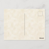 Gardenia Vintag Botanisch Postkarte (Rückseite)