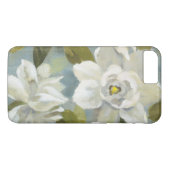 Gardenias auf Schiefer-Blau Case-Mate iPhone Hülle (Rückseite (Horizontal))