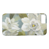 Gardenias auf Schiefer-Blau Case-Mate iPhone Hülle (Rückseite (Horizontal))