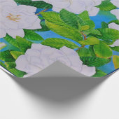 Gardenias Geschenkpapier (Ecke)