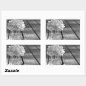 Gardenias Rechteckiger Aufkleber (Blatt)