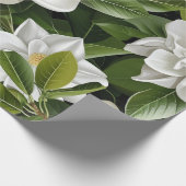 Gardenien-Blumen Geschenkpapier (Ecke)