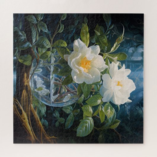 Gardenien in einem Vase-Puzzle Puzzle (Horizontal)