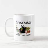 GARDENIEREN, WEIL MURDER FALSCH Funny Black Cat IS Kaffeetasse (Links)