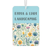 Gardening Business QR Code Promotional Branding Autolufterfrischer (Rückseite)