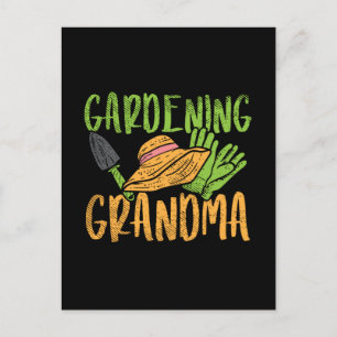 Gardening Grandma Postkarte