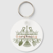 Gardening is my Therapie Schlüsselanhänger (Vorderseite)