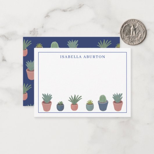 Gardening Plants Personal Mitteilungskarte (Vorderseite/Rückseite Beispiel)