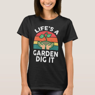Gardening-Shirt Leben Ist Garten Grab Es Kinder Kl T-Shirt