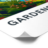 Gardens By The Bay Singapore Travel Print Poster (Ecke)