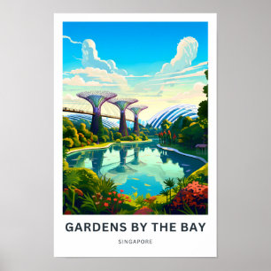 Gardens By The Bay Singapore Travel Print Poster