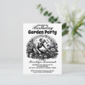 Gardens Embrace Garden Party Einladung Postkarte (Stehend Vorderseite)