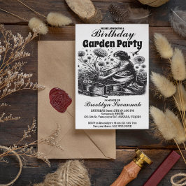 Gardens Gentle Hand Garden Party Einladung Postkarte