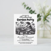 Gardens Gentle Hand Garden Party Einladung Postkarte (Stehend Vorderseite)