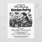 Gardens Gentle Hand Garden Party Einladung Postkarte (Vorderseite)