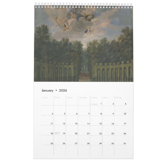 Gardens of Versailles – Die Gärten von Versailles Kalender (Jan 2026)
