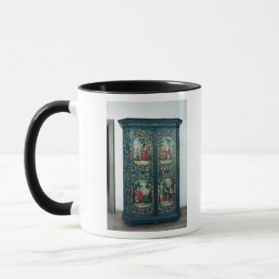 Garderobe verziert mit Szenen der vier Tasse