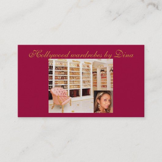 Garderoben-Stylist Visitenkarte (Vorderseite)