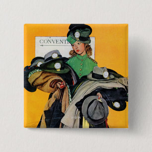 Garderobiere Button