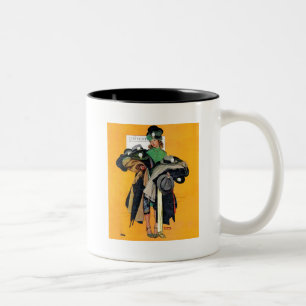 Garderobiere Zweifarbige Tasse