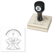 GARDIAN ANGEL RELIGIOUS CROSS BIRTHDAY BLESSINGS GUMMISTEMPEL (Stempel)