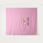 Gardinen mit Schmetterlings-Schleifen-Muster Wandteppich (Vorderseite (Horizontal))