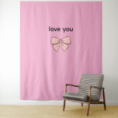 Gardinen mit Schmetterlings-Schleifen-Muster Wandteppich (Beispiel)