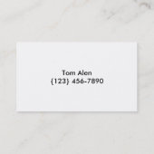 Gardinenholz Visitenkarte (Rückseite)