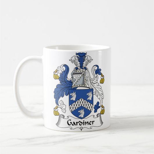 Gardiner Familienwappen Kaffeetasse (Links)