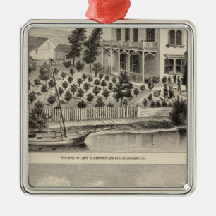 Gardiner Res, Benicia Arsenal Silbernes Ornament